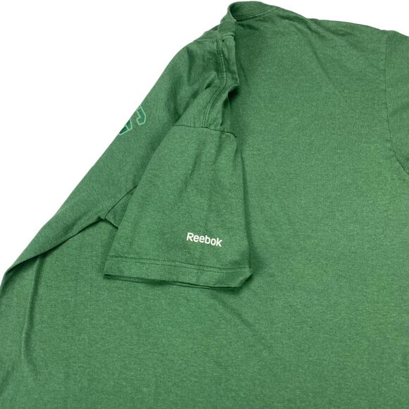Green Bay Packers T Shirt Mens Medium Green Reebok NFL Football Sports Crew Neck - Picture 8 of 11